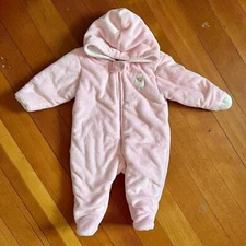 Pink Fleece Baby Bunting from Child of Mine, Size 3-6 Months