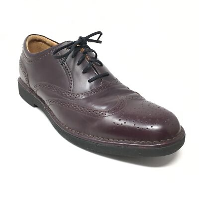 Men's Rockport DresSports Oxfords Dress Shoes Size Burgundy Leather  Light
