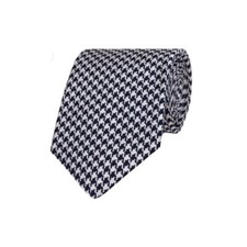 Gitman Woven Silk Houndstooth Neck Tie - Long Length