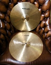 Masterwork Handmade Turkish Cymbals - 17” Hi-Hat Paper Thin Top and Bottom Pair.