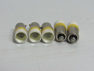 NEW LOT OF 5 SIGNAL CONSTRUCT YELLOW LED SPOT LIGHT GELB MELB2214 150552 24V/DC 