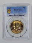 1967 50C PCGS MS64 Gold Toned Kennedy Half Dollar