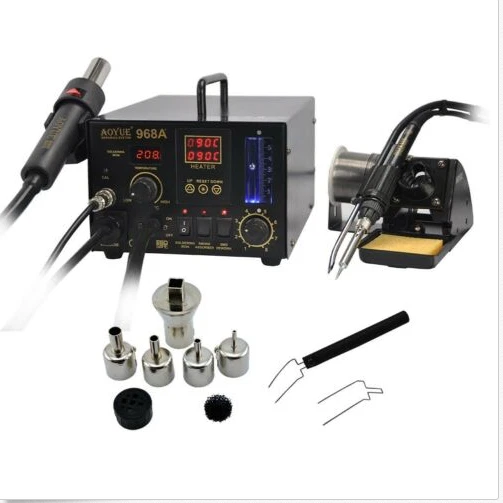 AOYUE 968A+ SMD/SMT Hot Air 3 in1 Repair & Rework Station 220v 200-480°C - Image 4 of 4