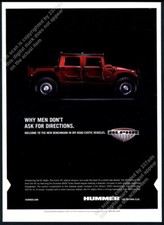 2005 Hummer H1 Alpha red truck photo vintage print ad