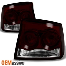 Fit 09-10 Dodge Charger Dark Red Rear Tail Lights Replacement