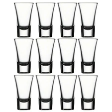 NEW 60ml PASABAHCE BOSTON SHOT GLASS SET OF 12 Liquor Alcohol Party