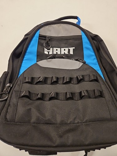 Black and Blue Tool Organizer Backpack W/ 18-Pocket + 22-Loop Workstation Bag
