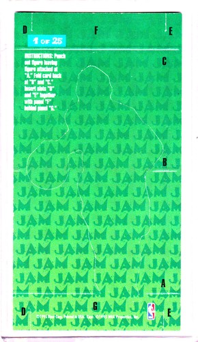 1995-96 Fleer NBA Jam Session Pop-Ups Tall Insert Kenny Anderson #1 - Picture 2 of 2