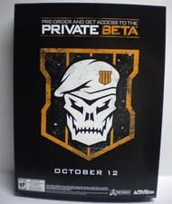Call of Duty Black Ops IIII 4 COD Game Store Promotional Promo Display Box Sign