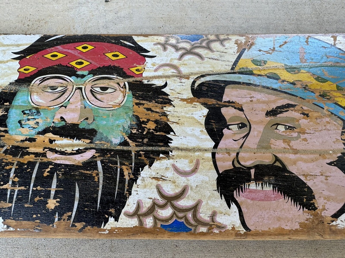 Flip Tom Penny Cheech And Chong Skateboard Deck Vintage 31.25 X