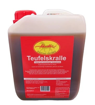 Teufelskralle -Liquid- 2,5 Liter Kanister, Pferde, Pony, Pferd