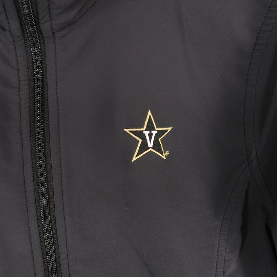 Chaqueta Vanderbilt Peter Millar para mujer grande negra cremallera completa golf cintura ceñida Foto 3 de 4