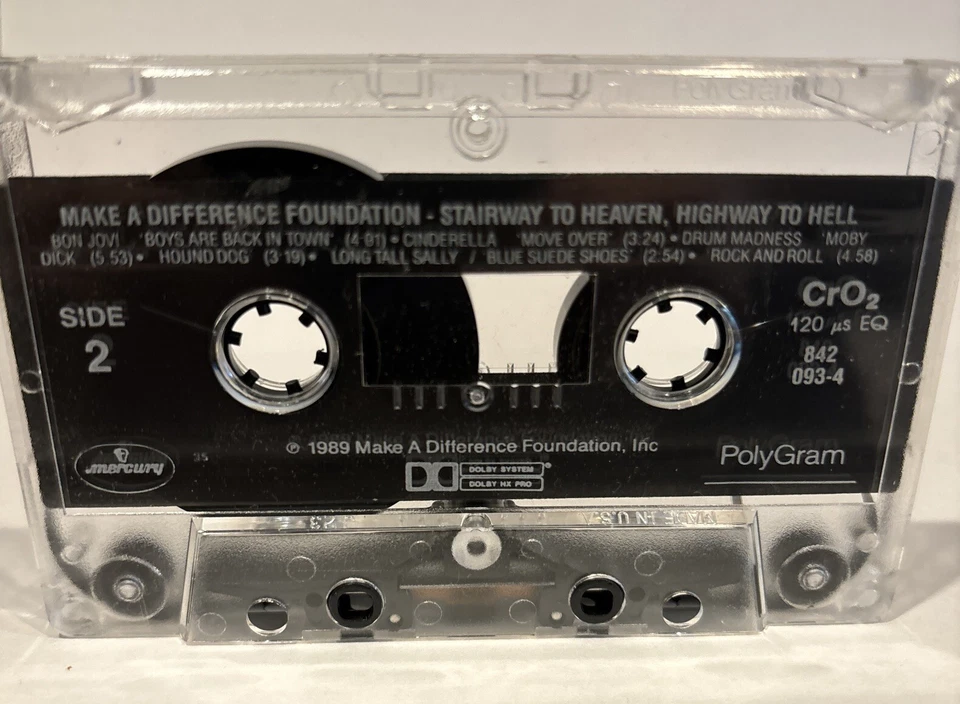 Ozzy Osbourne Motley Crue Skid Row 80’s Rock Heavy Metal Cassette Untested VTG - Image 4 of 4