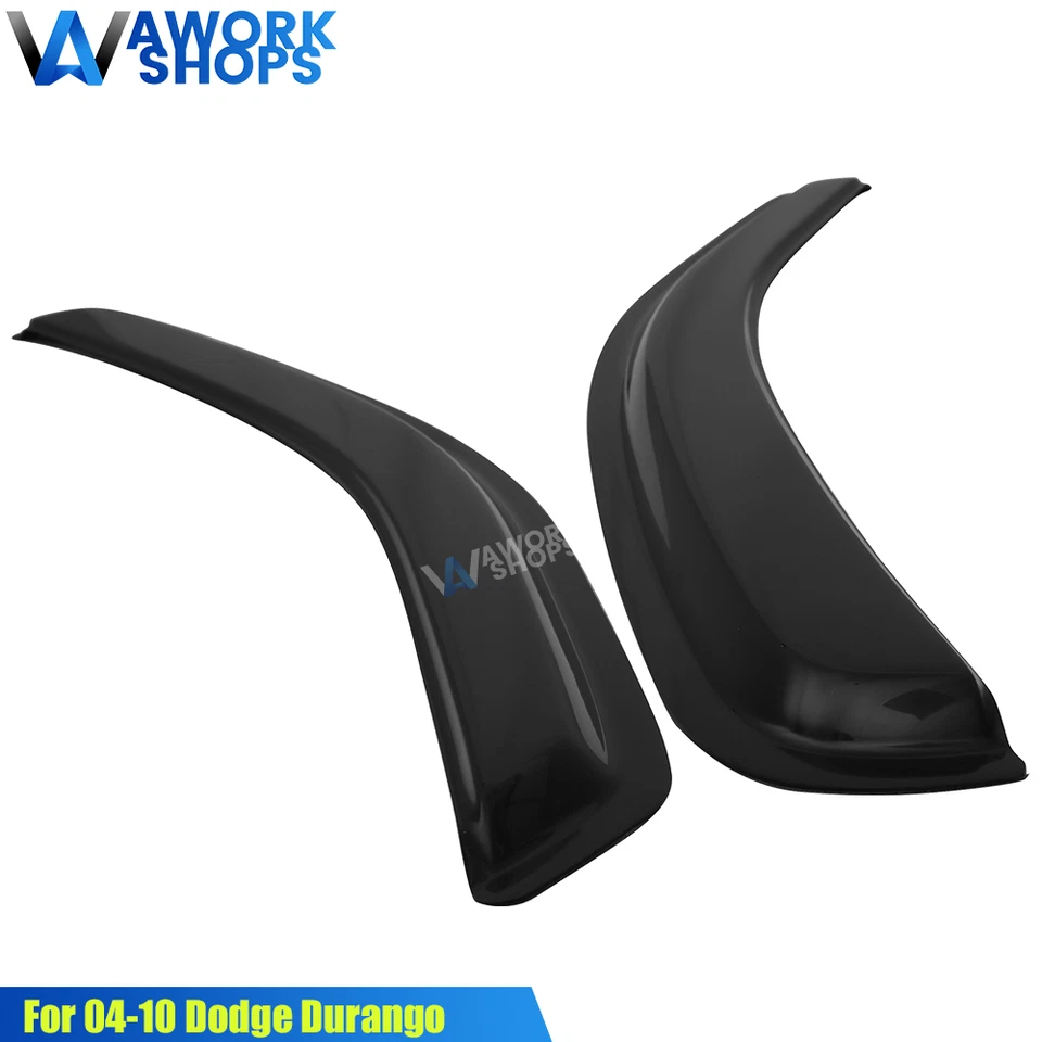 Fits 04-10 Dodge Durango Window Visors Guard Rain Vent Shade w/ White Sport Foto 4 de 4