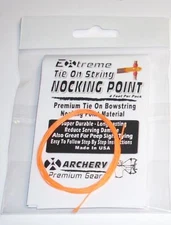 FLO ORANGE TIE ON BOWSTRING NOCKING NOCK POINT Archery GREAT FOR SILENCERS PEEP