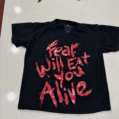 2024 Halloween Horror Nights Fear Will Eat You Alive T Shirt XS Emo Goth Blood