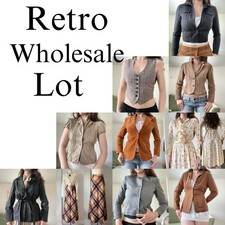 Wholesale Lot 70s Retro Women  s Bundle Resale Vintage Size S/M