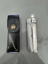 Leatherman Super Tool 1995 Vintage with Original Leather Sheath, USA Made