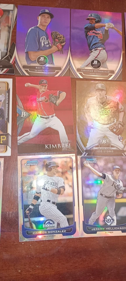 Lote de 36 tarjetas refractor e inserción Bowman 2012-14  Foto 3 de 4