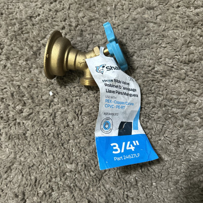 NEW SharkBite 24627LF Push-to-Connect Multi-Turn Hose Bibb 2/4 x 3/4 MHT Dia.