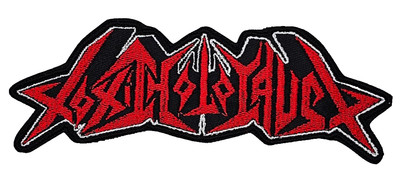 TOXIC HOLOCAUST RED LOGO (shaped border) EMBROIDERED PATCH