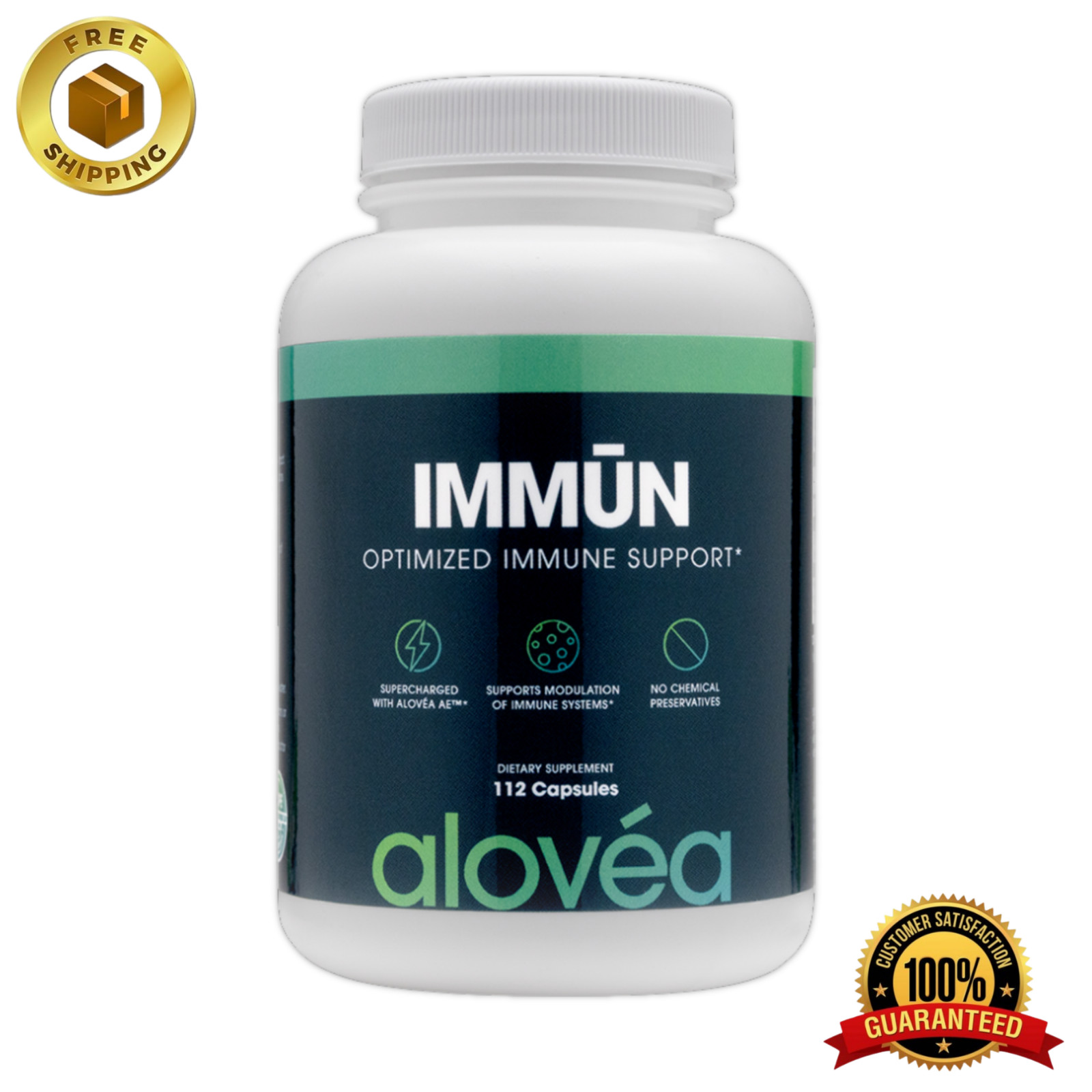 Alovea IMMUN Aloe Vera Support Supplement for Immune Health 112 Caps - FREE SHIP