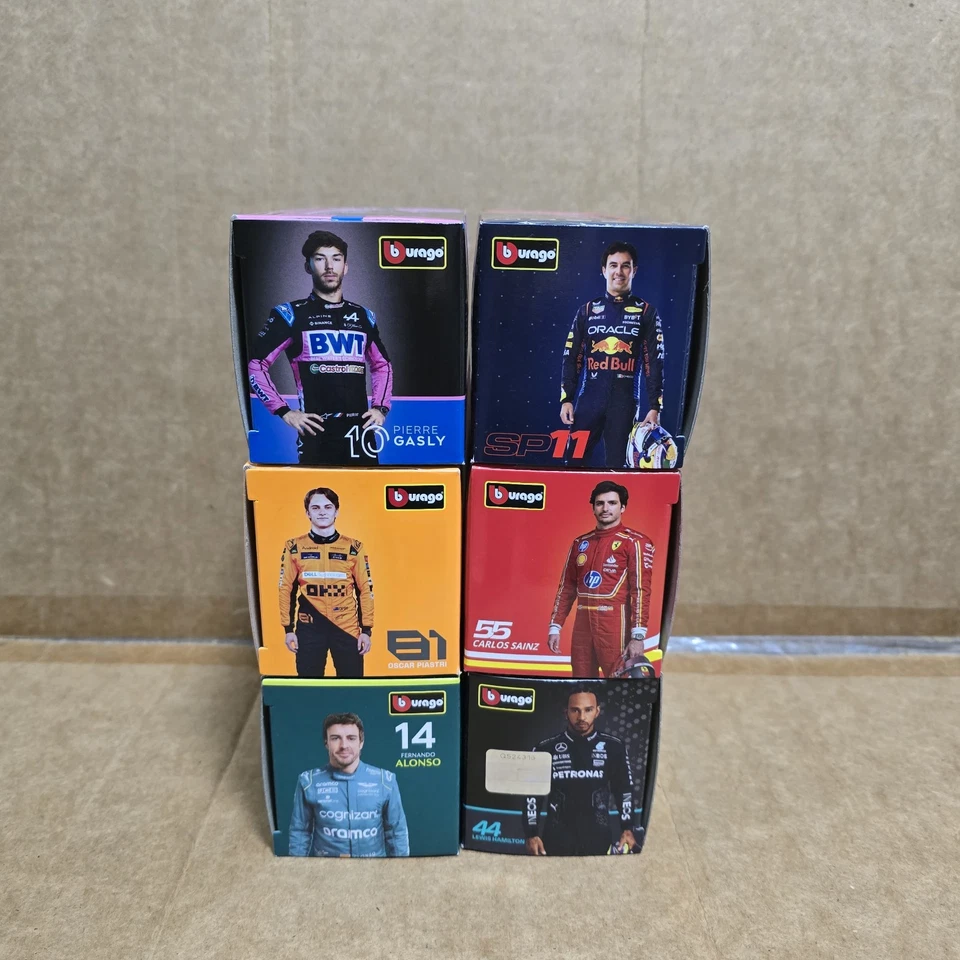 Burago F1 Set Of 6 Racing Cars BRAND NEW, FAST OUT FREE POST - image 4 of 4