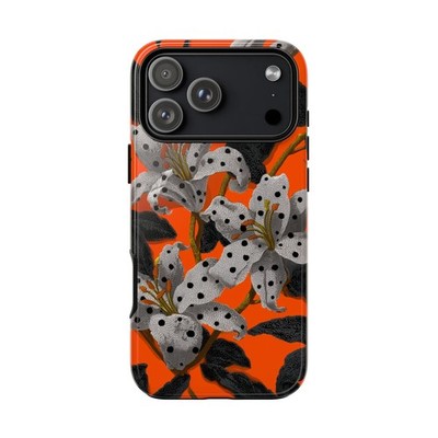 Phone Ink - Lifetime Warranty Custom Case - Lily Flowers Polka Dots