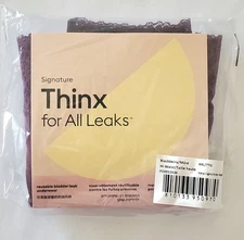 Thinx Hi-Waist Underwear XXL Light Absorbency Incontinence Panties 2X Blackberry