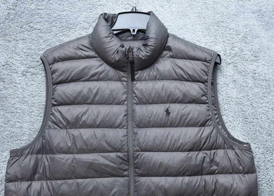 Polo Ralph Lauren Pato Plumón Acolchado Puffer Chaqueta Chaleco Para Hombre Talla XXL Nylon Foto 2 de 4