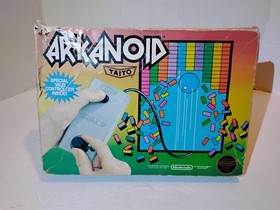 Arkanoid Nintendo NES 5 Screw CIB W/Controller Taito RARE Tested and Working
