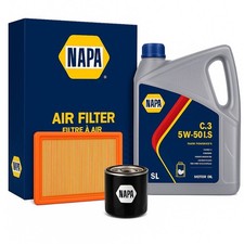 Napa Service Kit Air & Oil Filters & 5L 5W-30 CF Oil fits Volvo S60 S80 V60 V70