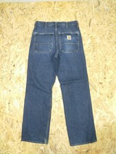 Vtg Mens Carhartt Carpenter Workwear Blue Jeans Denim Simple Work pants W31x32