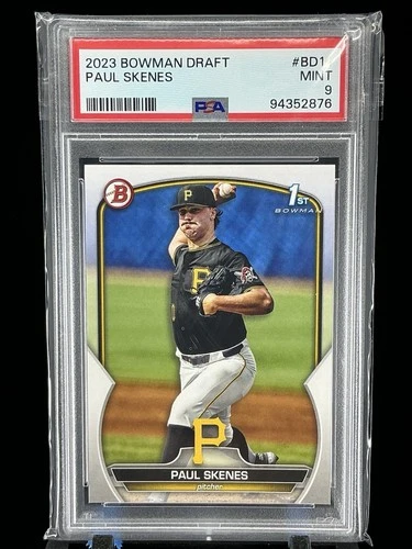 2023 Bowman Draft Paul Skenes 1st Bowman Prospects Paper Pirates #BD14 PSA 9