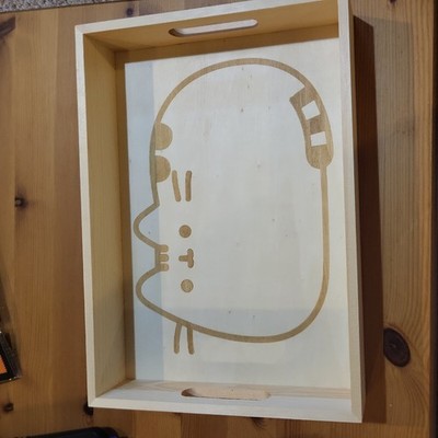 Pusheen Wooden Tray w/ Handles 2020 Pusheen Box Exclusive