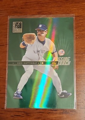 2004 Donruss Elite Passing the Torch Mattingly Giambi PT-40 Green 86/250