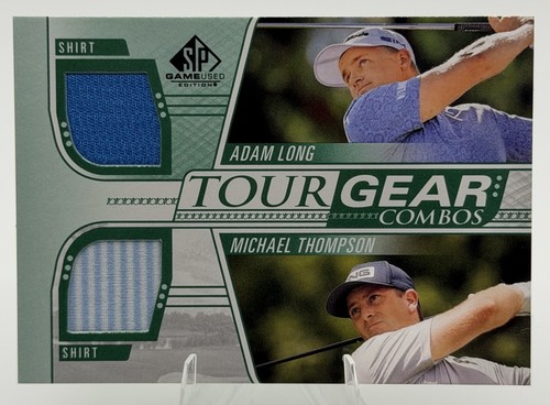 Adam Long Michael Thompson 2021 SP Game Used RC Rookie Dual Patch Tour Gear