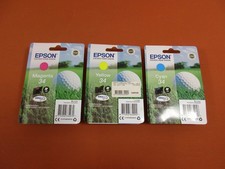 Original Epson 34 C/M/Y Boxed, Ink Cartridge, Ink Cartridge