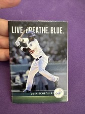 2014 Los Angeles Dodgers Pocket Schedule Yasiel Puig 