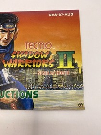 Shadow Warriors II: Ninja Gaiden II Nintendo NES | PAL | VGC