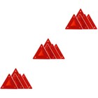  3 Pack Vehicle Warning Triangle Emergency Road Triangles Reflective Car Sticker