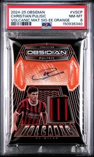 2024-25 OBSIDIAN VOLCANIC MATERIAL SIGNATURES CHRISTIAN PULISIC 13/25 PSA 8 AUTO