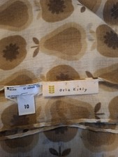 ORLA KIELY X  Uniqlo Brown Apple and Pear Print Scarf /Wrap 