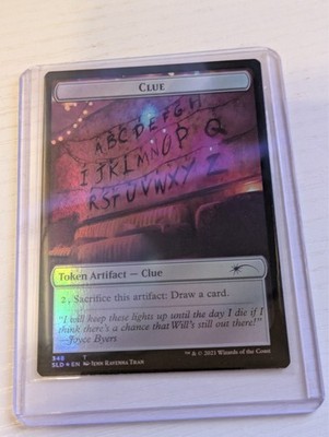 MTG Magic The Gathering Secret Lair Stranger Things - Clue FOIL