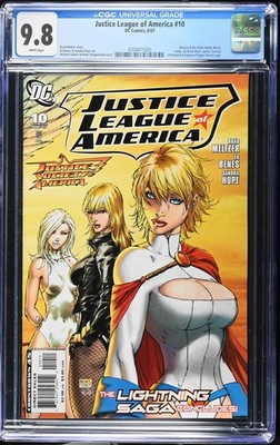 Justice League of America 10 CGC 9.8 Michael Turner Cover
