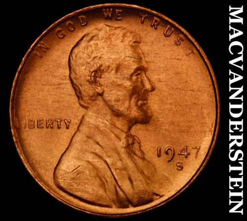 1947-S Lincoln Wheat Cent-Choice Gem BU Lustrous No Reserve #i6544