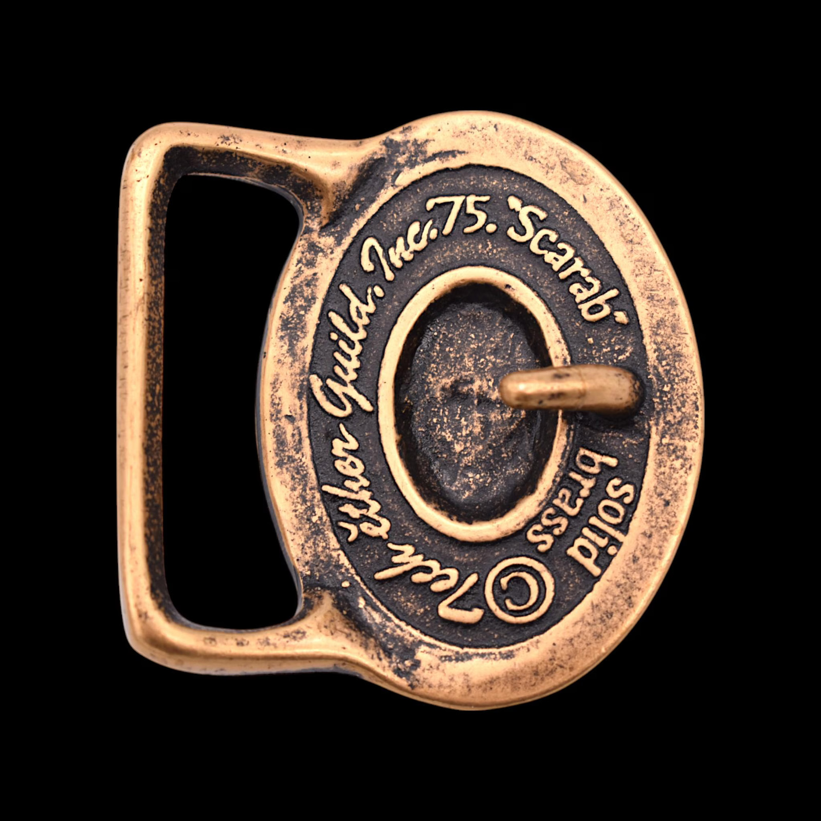 Tech Ether Guild Scarab Beetle Solid Brass 1970s … - image 2