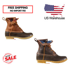 FREE SHIPPING L.L.Bean 7 Women's Bean Boots, 8" Flannel-Lined Insulated