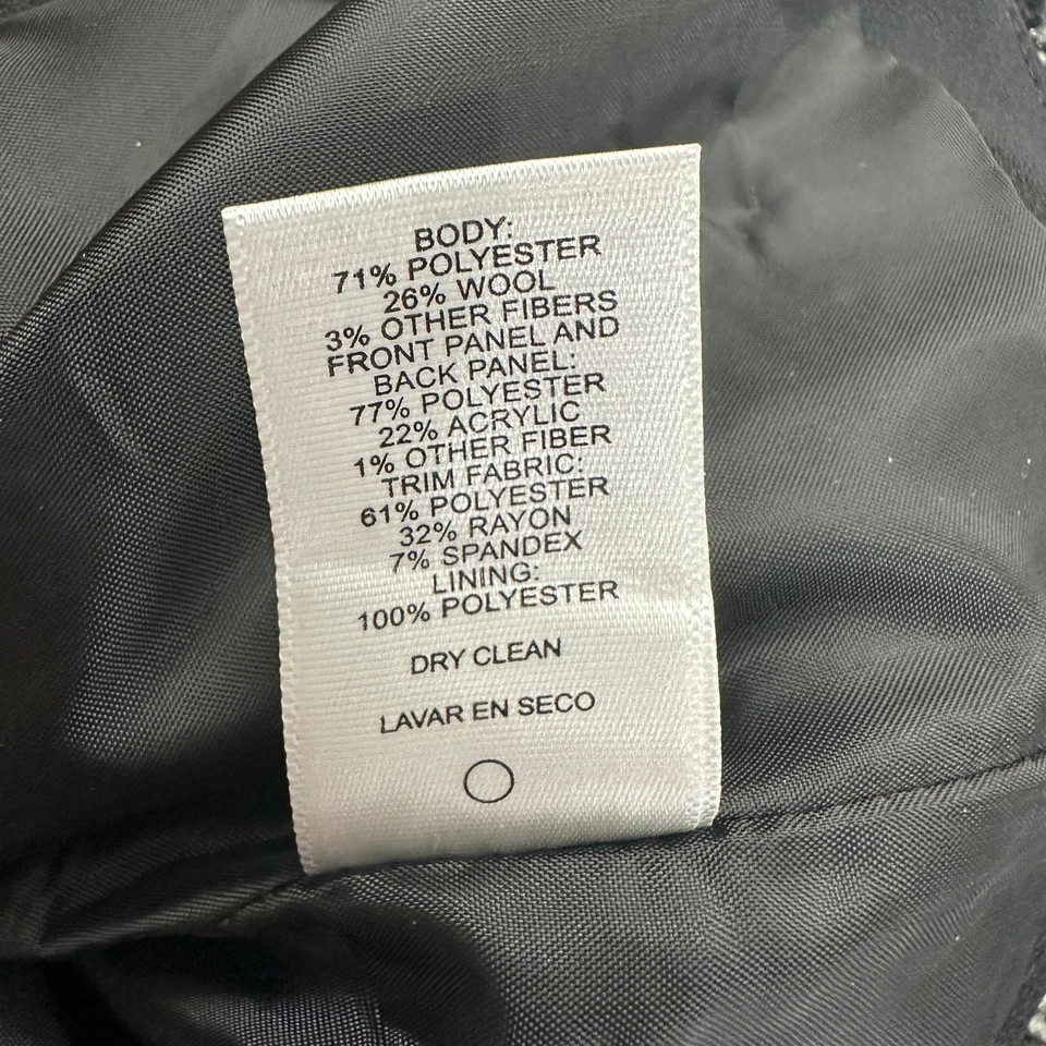 Chaqueta de mujer Narciso Rodriguez Design Nation talla S mezcla de lana tweed blazer Foto 4 de 4