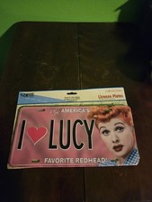 I Love Lucy 12" Decorative License Plate  America's Favorite Redhead